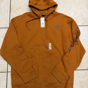 Ariat Men's Glazed Fleece Logo Hoodie Sweatshirt Mens Large NEW